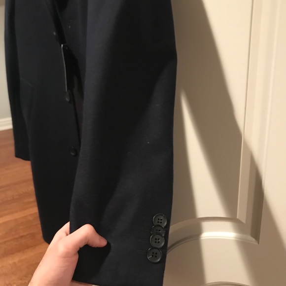 Men H&M double breasted 36R cashmere coat - Picture 7 of 8